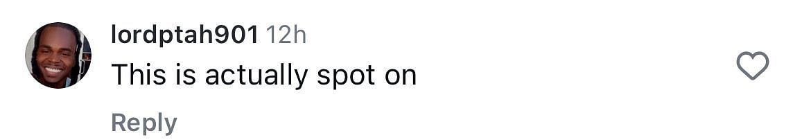 A comment calls the comparison between Bailey and Tatum "spot on"